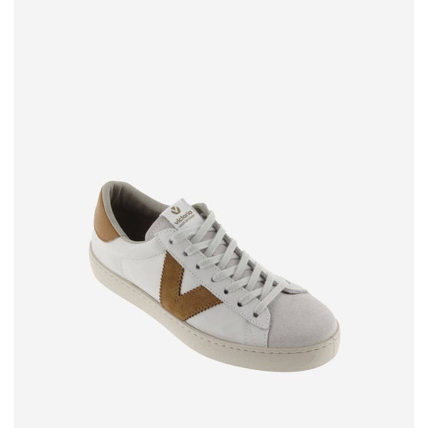Victoria 1126142 Berlin Ladies Spanish Brown Leather Lace Up Trainers-elevate your sole