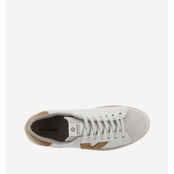 Victoria 1126142 Berlin Ladies Spanish Brown Leather Lace Up Trainers-elevate your sole