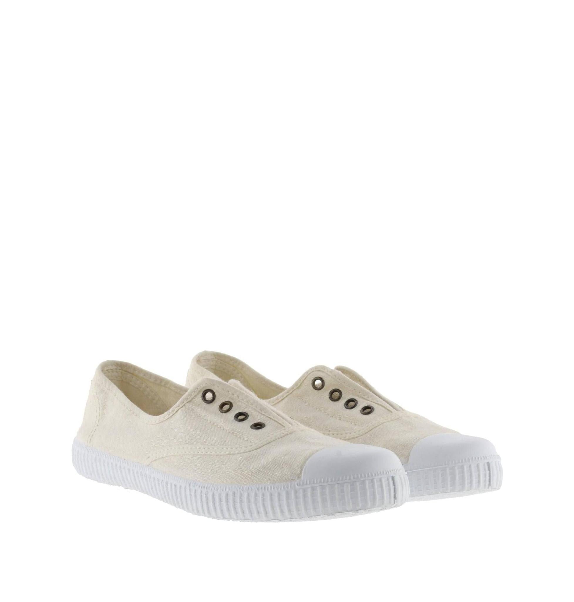 Victoria 1915 Inglesa 106623 Ladies Spanish Cotton White Textile Slip On Shoes-elevate your sole
