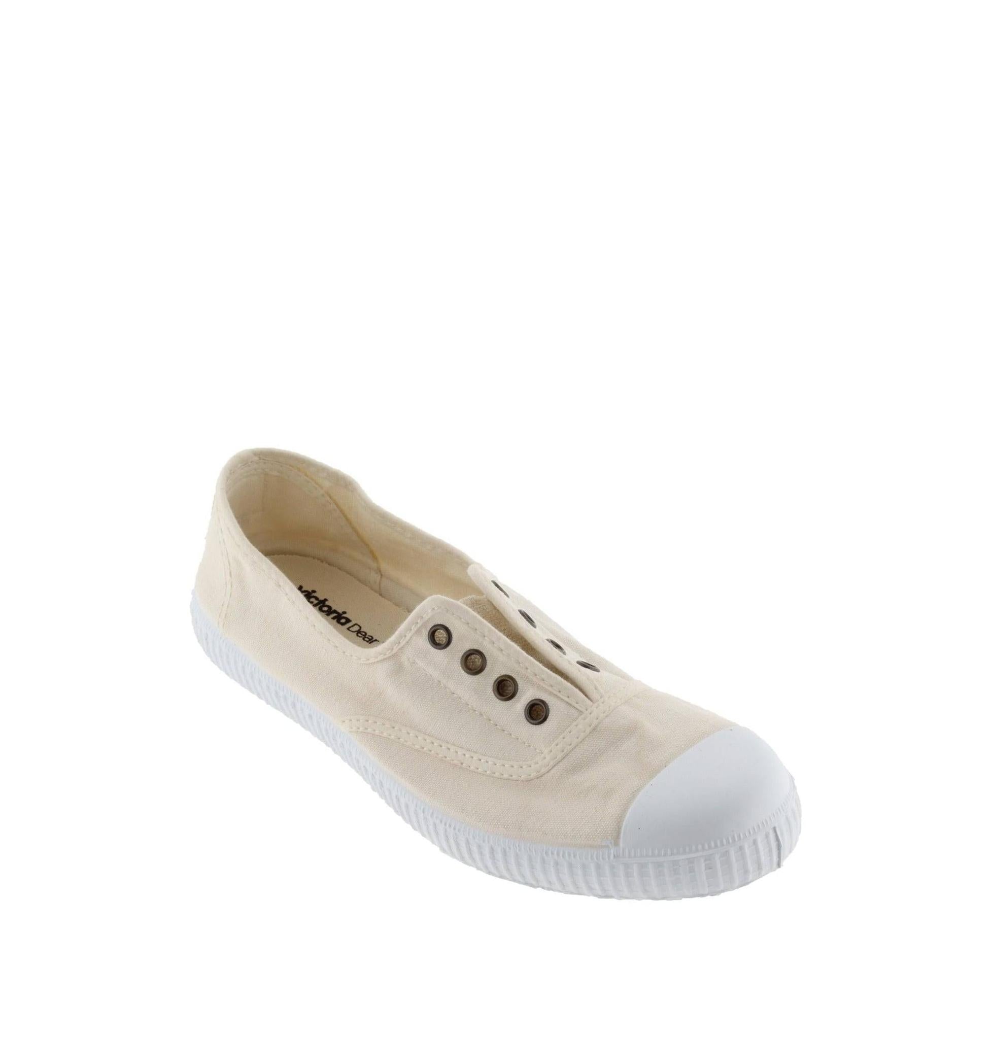 Victoria 1915 Inglesa 106623 Ladies Spanish Cotton White Textile Slip On Shoes-elevate your sole