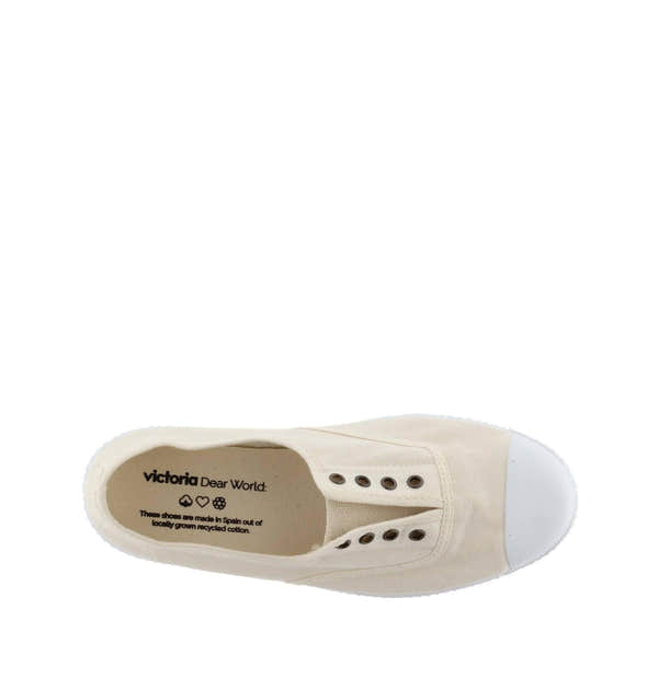 Victoria 1915 Inglesa 106623 Ladies Spanish Cotton White Textile Slip On Shoes-elevate your sole