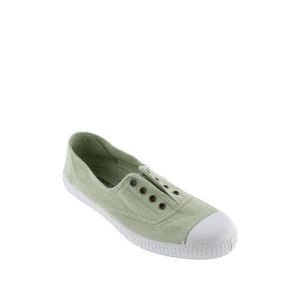 Victoria 1915 Inglesa 106623 Ladies Spanish Wasabi Green Textile Elasticated Shoes-elevate your sole