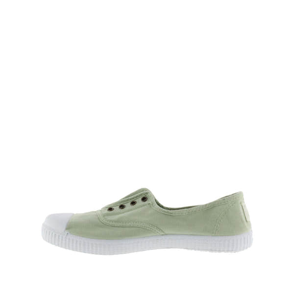 Victoria 1915 Inglesa 106623 Ladies Spanish Wasabi Green Textile Elasticated Shoes-elevate your sole