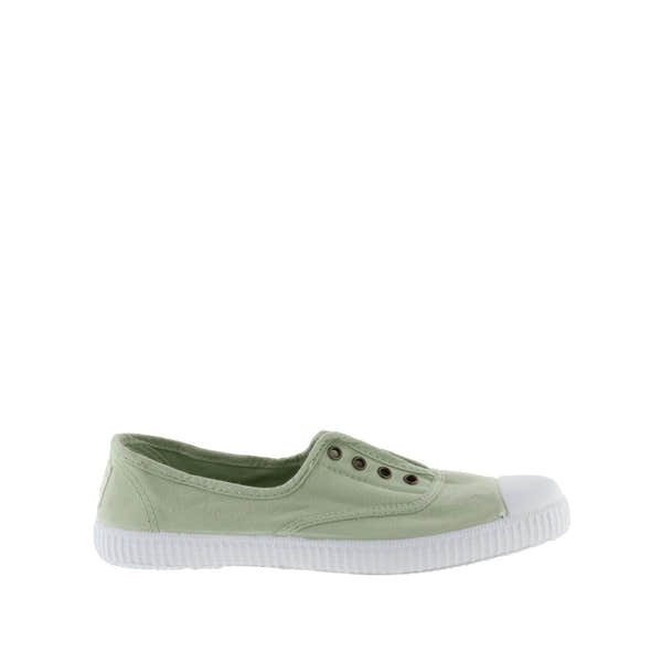 Victoria 1915 Inglesa 106623 Ladies Spanish Wasabi Green Textile Elasticated Shoes-elevate your sole