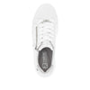 Rieker W0505-80 Carla Ladies White Leather Zip & Lace Trainers