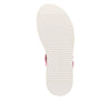 Rieker W0800-31 Ladies Pink Suede Touch Fastening Sandals