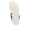 Rieker W0800-52 Ladies Green Suede Touch Fastening Sandals