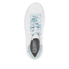 Rieker W1201-81 Adelia Ladies White & Light Blue Leather Lace Up Trainers