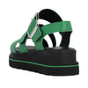 Rieker W1650-52 Ladies Green Leather Touch Fastening Sandals
