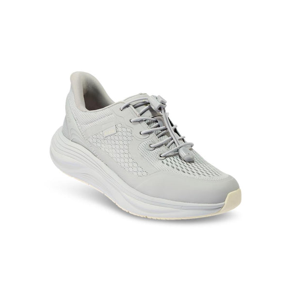Kizik London Ladies Harbor Mist Leather & Textile Arch Support Slip On Trainers