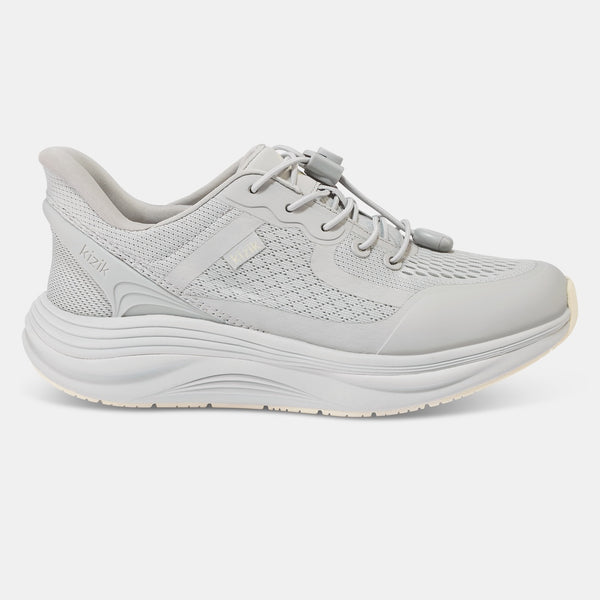 Kizik London Ladies Harbor Mist Leather & Textile Arch Support Slip On Trainers