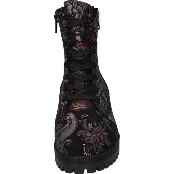 Waldlaufer 338813 171 299 Hanako Ladies Multi Nubuck Zip & Lace Ankle Boots-elevate your sole