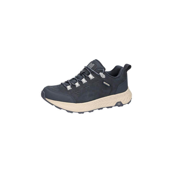 Waldlaufer 545950 101 194 H-Milli women's Wide Navy Blue Nubuck Arch Support Waterproof Lace Up Shoes, inner side view.