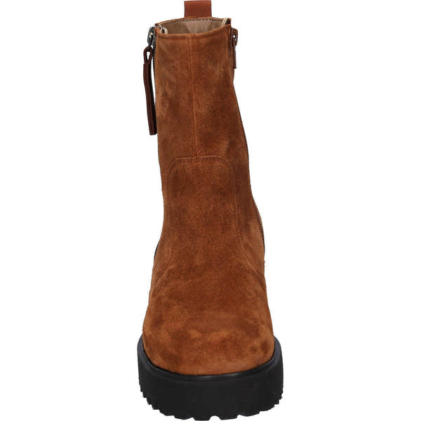 Waldlaufer 608803 200 082 K-Nira Ladies Brown Suede Side Zip Ankle Boots-elevate your sole