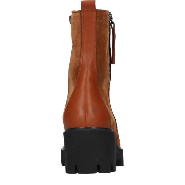 Waldlaufer 608803 200 082 K-Nira Ladies Brown Suede Side Zip Ankle Boots-elevate your sole