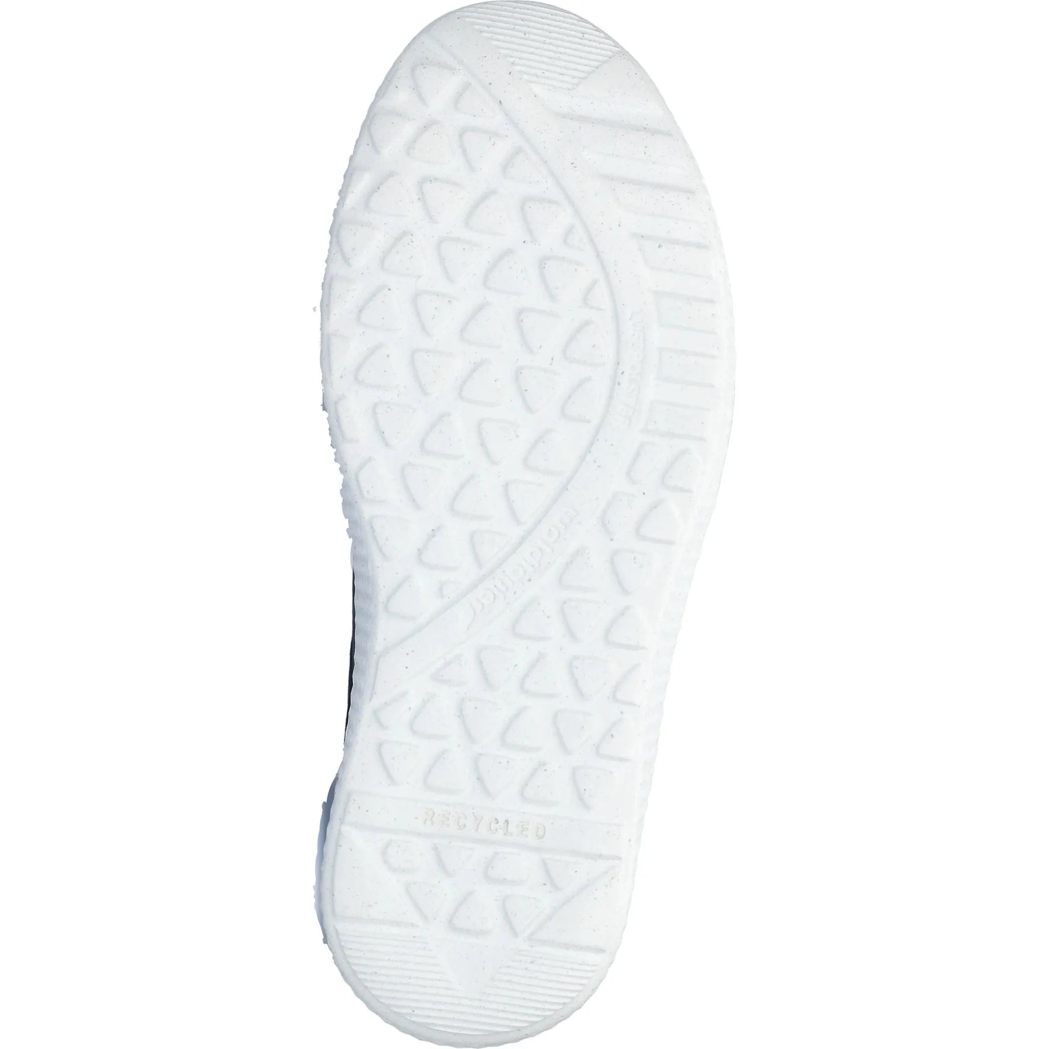 Waldlaufer 634K02 310 263 K-Ira ladies wide fit denim nubuck trainers with zip and lace closure, textured white rubber outsole.