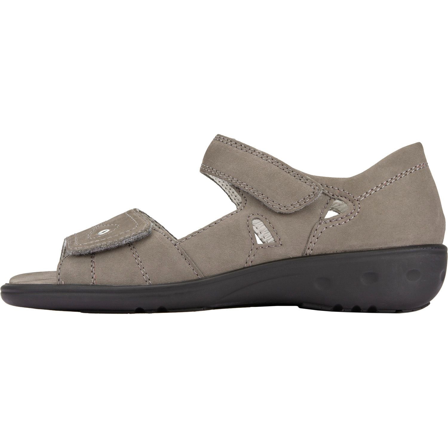 Waldlaufer 684021 191 088 Kara Ladies Stone Nubuck Arch Support Touch Fastening Sandals-elevate your sole
