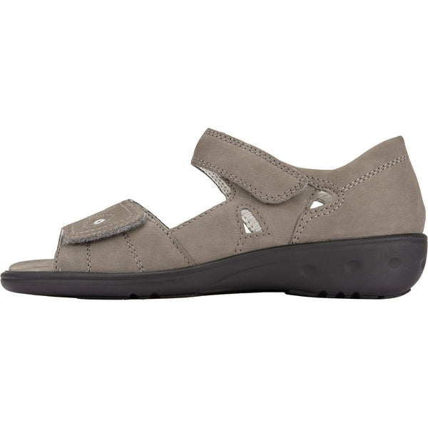 Waldlaufer 684021 191 088 Kara Ladies Stone Nubuck Arch Support Touch Fastening Sandals-elevate your sole