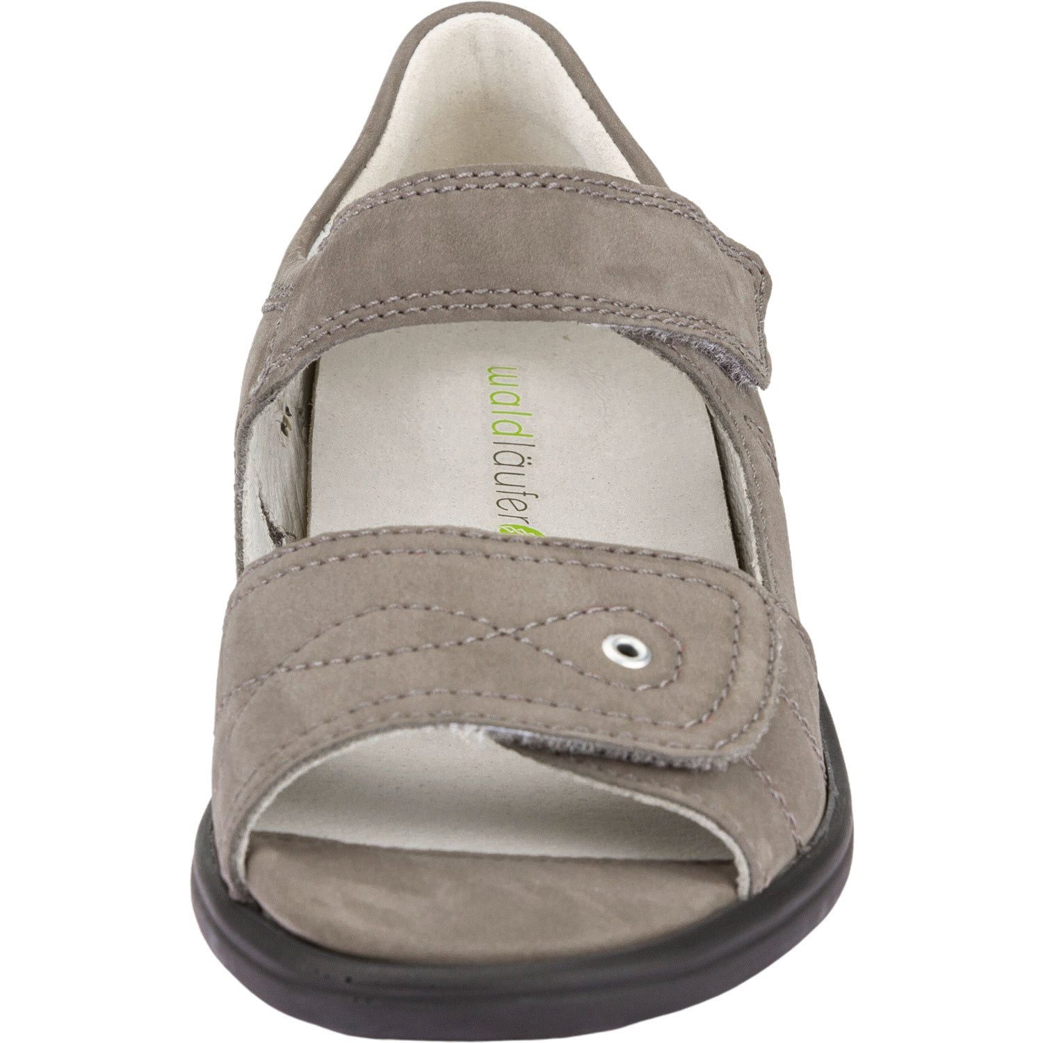 Waldlaufer 684021 191 088 Kara Ladies Stone Nubuck Arch Support Touch Fastening Sandals-elevate your sole