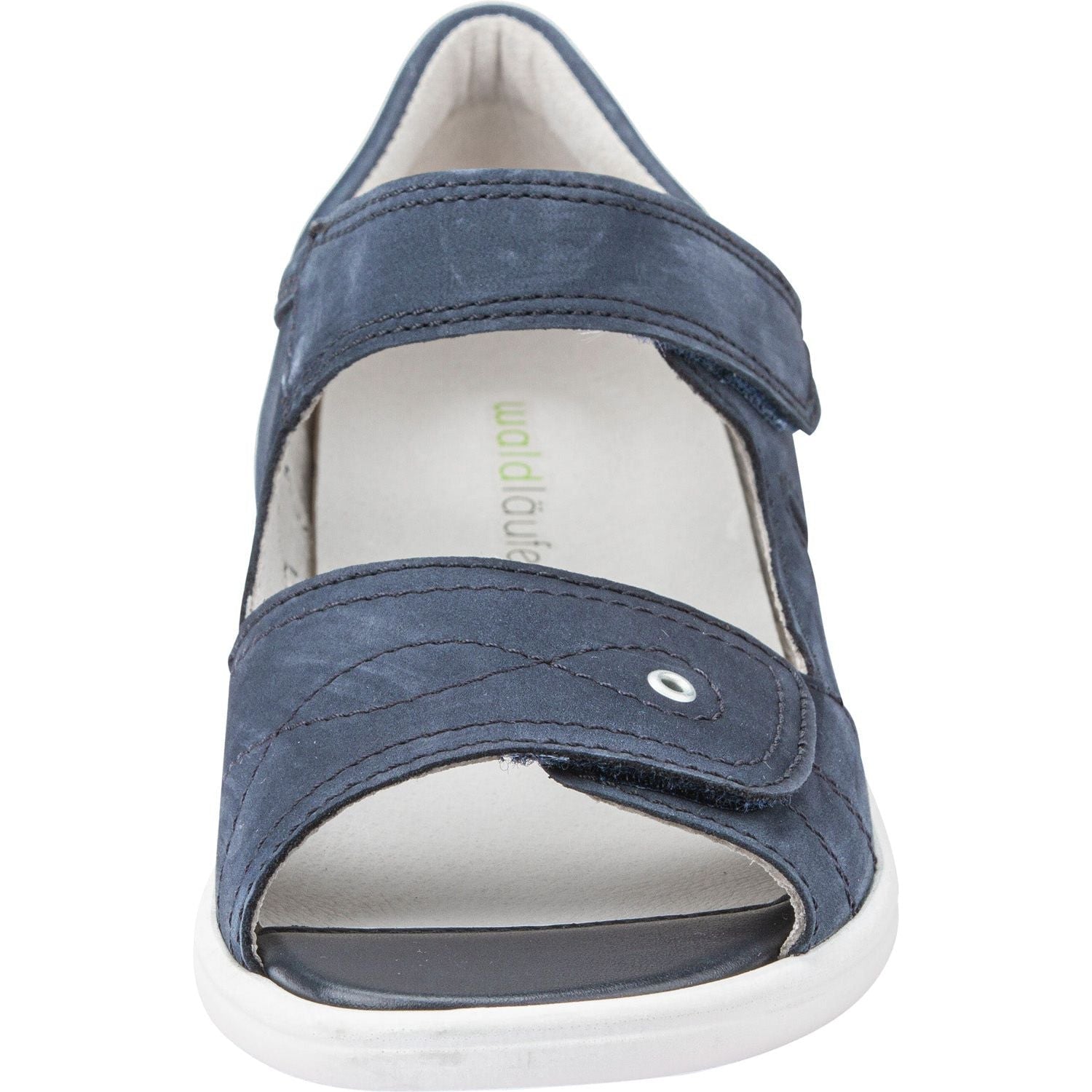 Waldlaufer 684021 191 218 Kara Ladies Navy Blue Nubuck Arch Support Touch Fastening Sandals-elevate your sole
