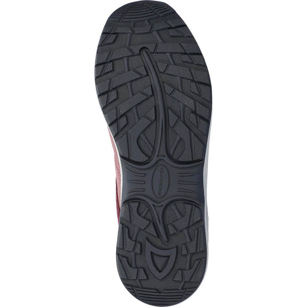 Waldlaufer H-Freya Ladies Wide Fit Waterproof Ruby Leather & Textile Lace-Up Shoes with rugged water-resistant sole.