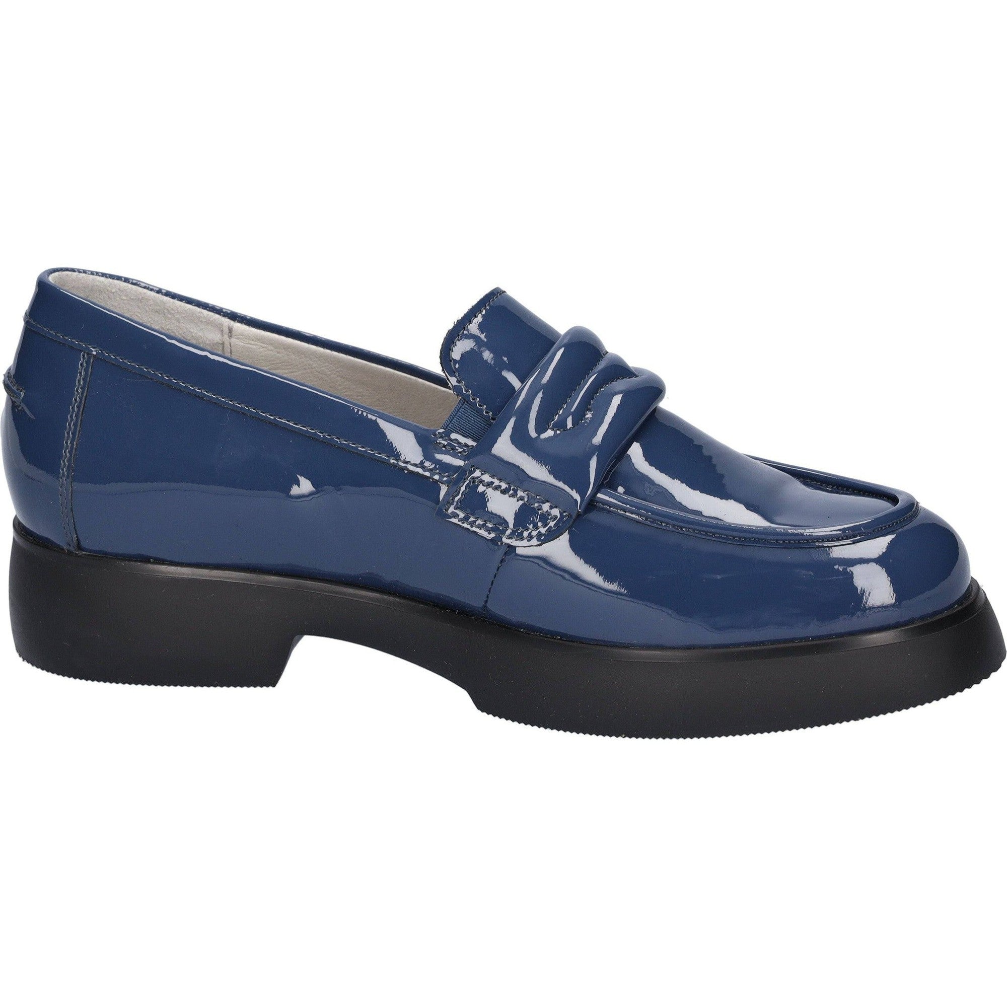Waldlaufer 720503 155 206 H-Penny Ladies Jeans Patent Leather Arch Support Slip On Shoes-elevate your sole