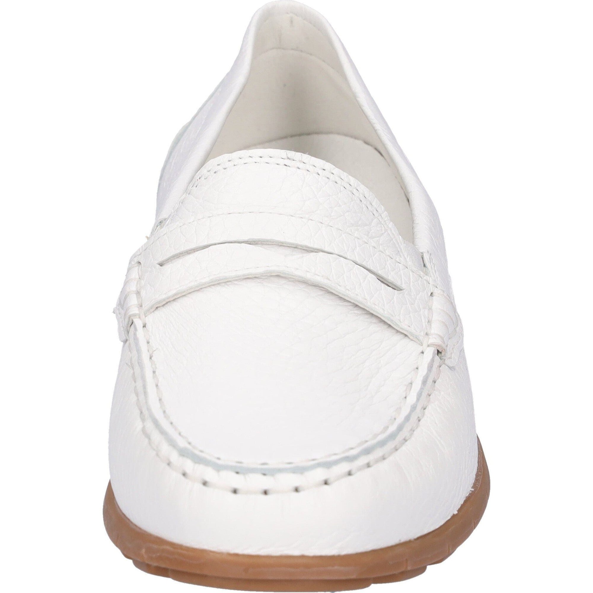 Waldlaufer 785502 199 150 H-Lucy Ladies White Leather Arch Support Slip On Loafers-elevate your sole
