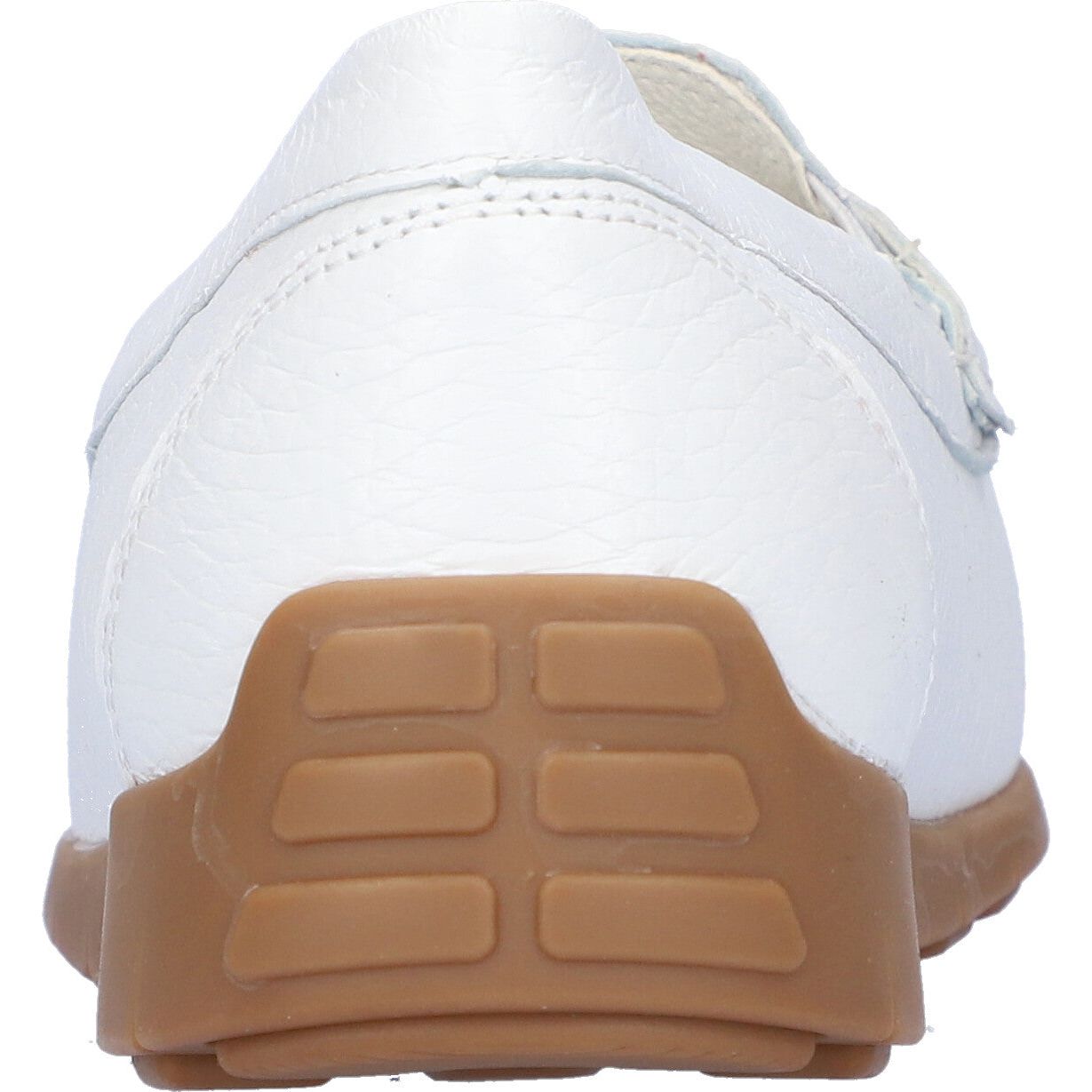 Waldlaufer 785502 199 150 H-Lucy Ladies White Leather Arch Support Slip On Loafers-elevate your sole