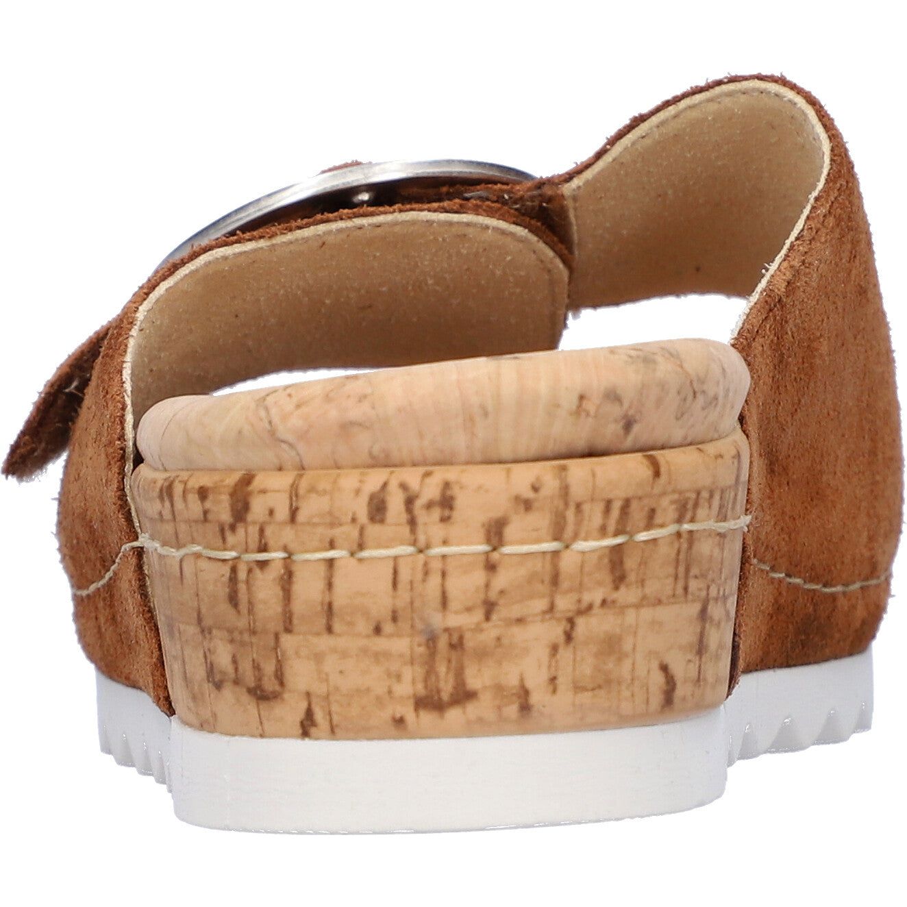 Waldlaufer 790502 195 082 H-Amelie Ladies Cognac Suede Arch Support Slip On Sandals-elevate your sole