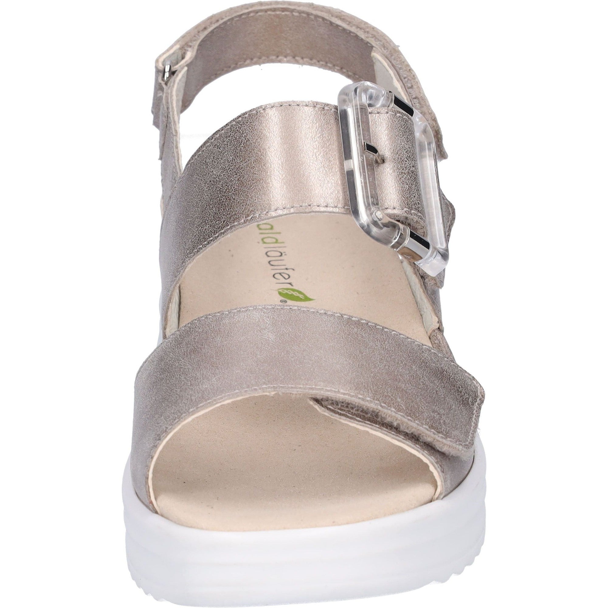 Waldlaufer 795006 131 070 H-Dina Ladies Gold Leather Arch Support Touch Fastening Sandals-elevate your sole