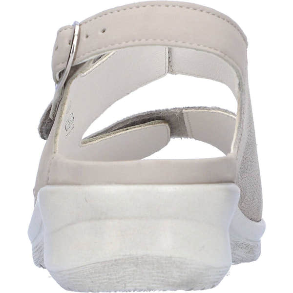 Waldlaufer 811004 324 070 Merle Ladies Silver Nubuck Arch Support Touch Fastening Sandals-elevate your sole