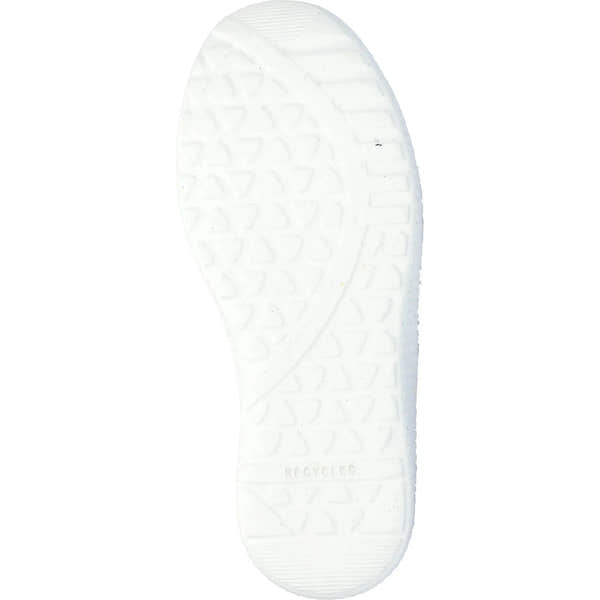 Waldlaufer 815M01 413 159 M-Ira women's wide silver and multi leather zip and lace trainers, side view, detailed sole pattern.
