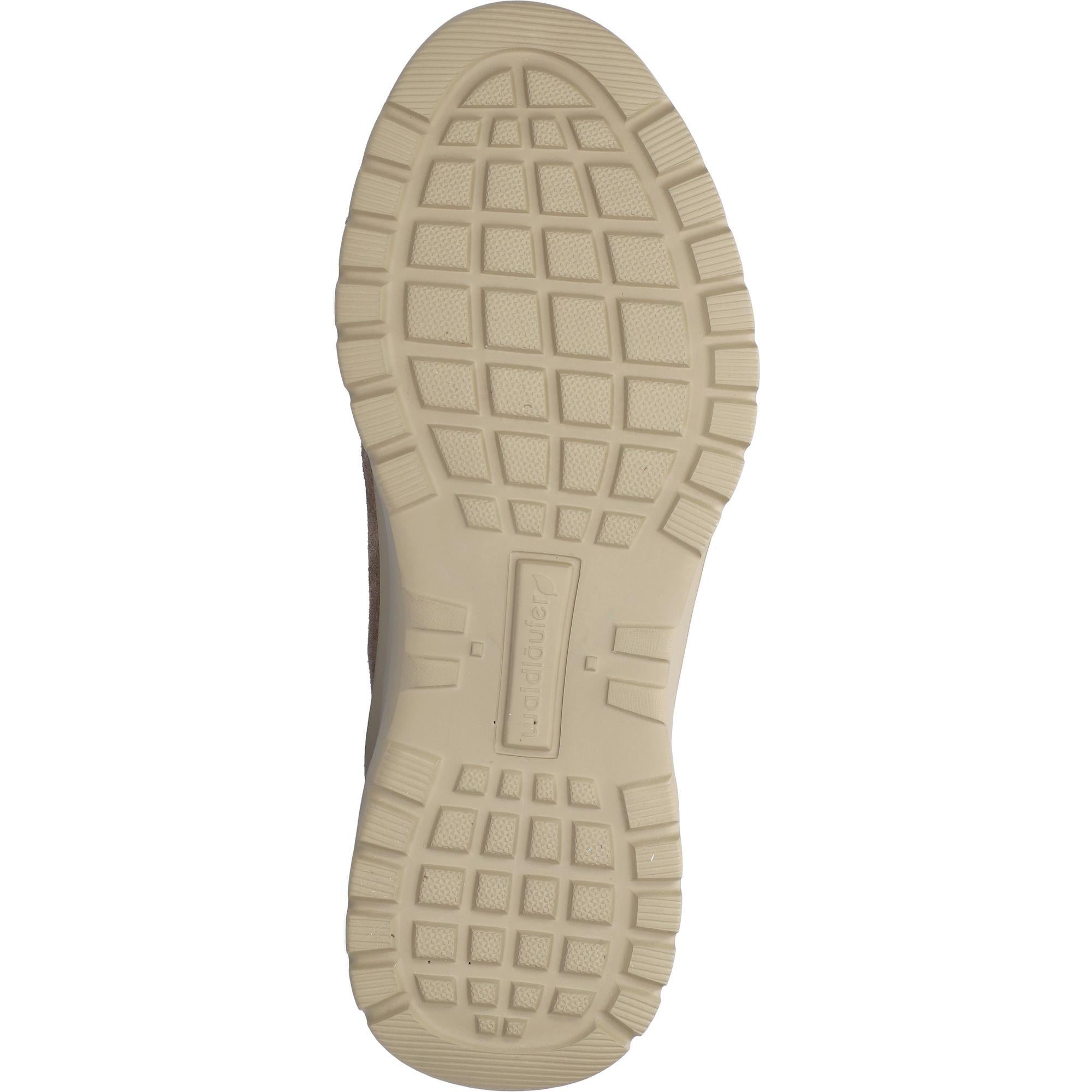 Waldlaufer women's waterproof ankle boots with multi-color suede, arch support, lace-up design, and rugged outsole.