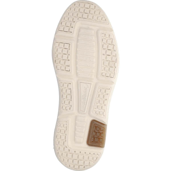 Waldlaufer Heiko men's wide brown leather shoes with arch support, featuring zip and lace closure, and rugged rubber sole.