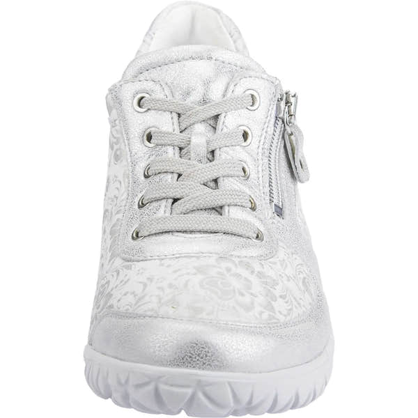 Waldlaufer H89001 213 989 Havy Soft Ladies Silver White Leather Arch Support Slip On Shoes-elevate your sole
