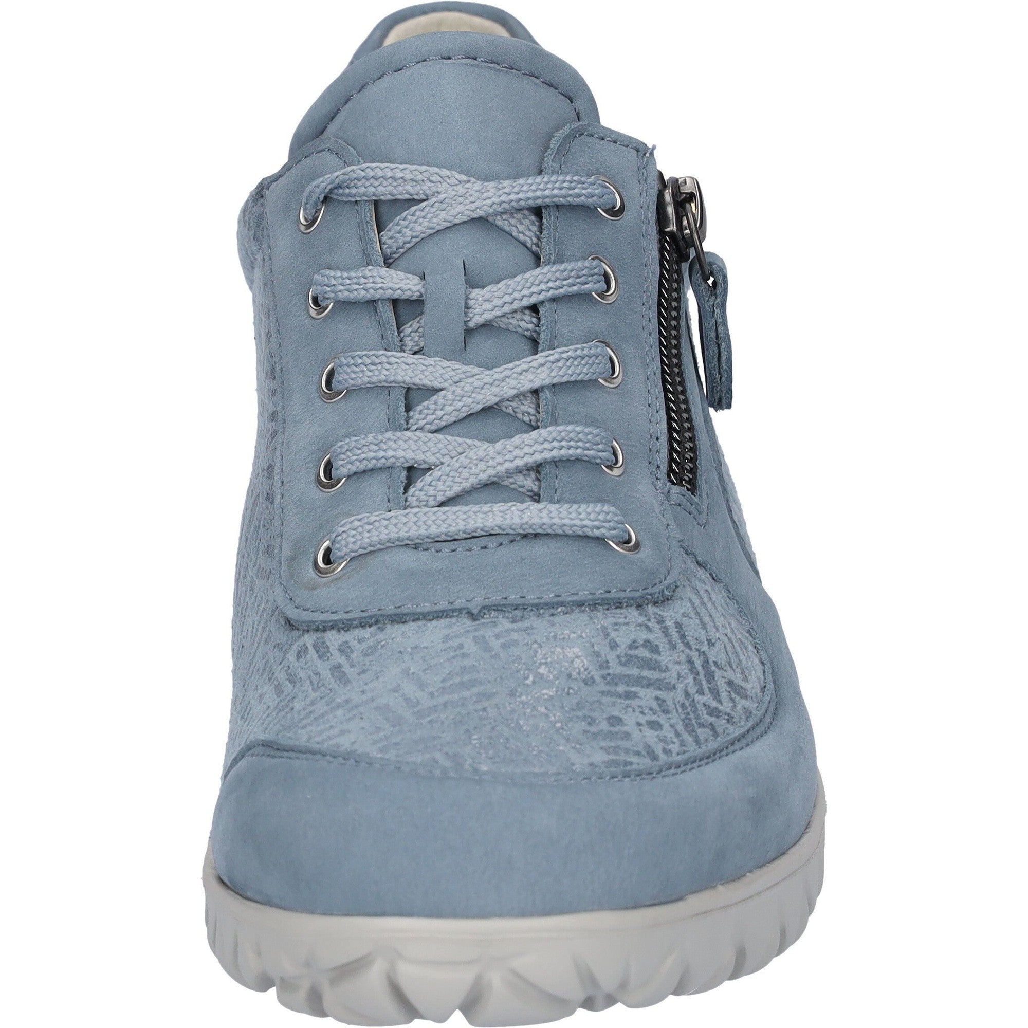 Waldlaufer H89001 227 263 Havy Soft Ladies Denim Blue Nubuck Arch Support Slip On Shoes-elevate your sole