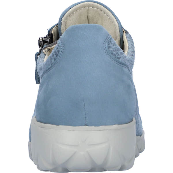 Waldlaufer H89001 227 263 Havy Soft Ladies Denim Blue Nubuck Arch Support Slip On Shoes-elevate your sole