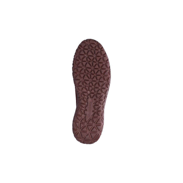 Waldlaufer H89001 253 020 Havy Soft women's Wide Burgundy/Chocolate Brown Suede Stretch Arch Support Zip & Lace Trainers.