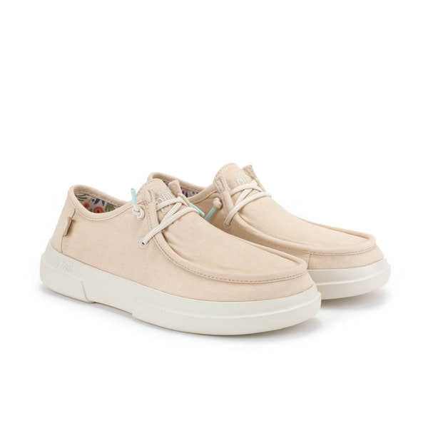 Walk In Pitas Dafne Ladies Beige Textile Elasticated Shoes-elevate your sole