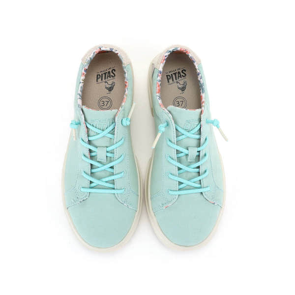 Walk In Pitas Iris Ladies Green Textile Elasticated Shoes-elevate your sole