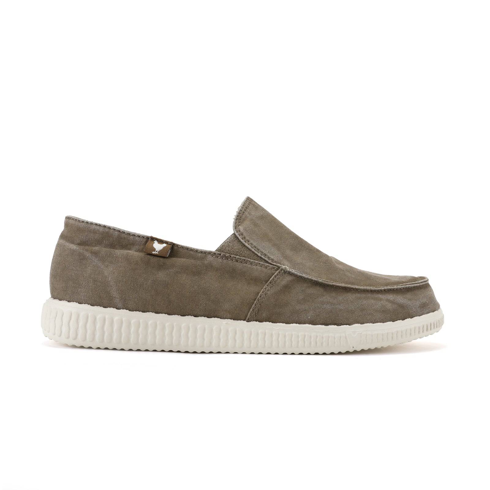 Walk In Pitas WP150 Mens Taupe Textile Slip On Shoes-elevate your sole