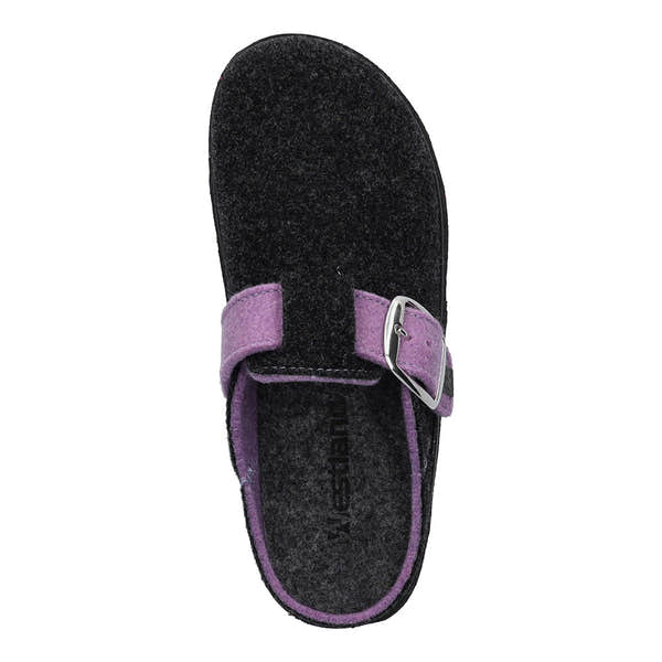 Westland 36402 Carmaux 02 Ladies Anthracite Grey Textile Slippers-elevate your sole