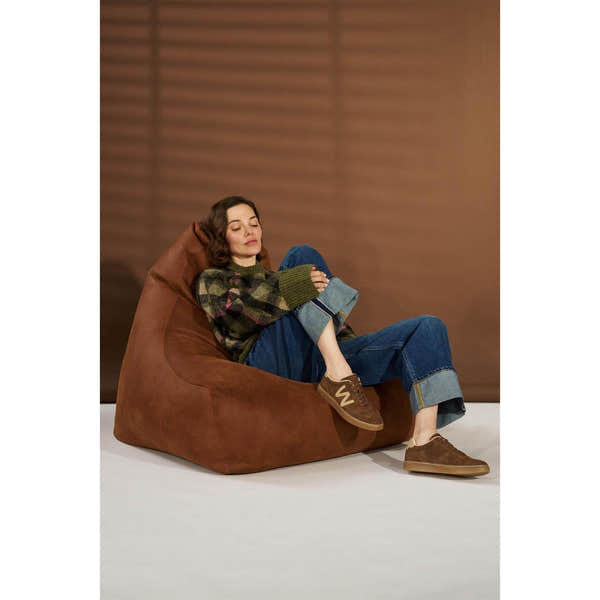 Westland Kira 01 women's brown combi vegan lace-up trainers worn on foot, Westland lifestyle view 3.