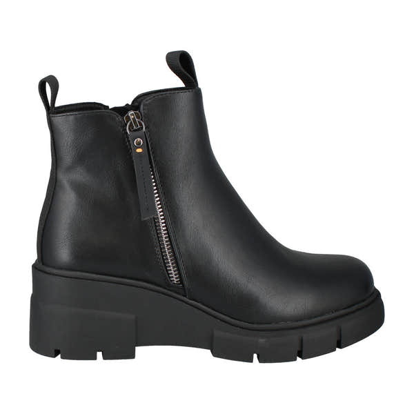 Westland Willey 03 Ladies Black Waterproof Side Zip Ankle Boots with chunky sole.