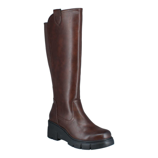 Westland 582604 Willey 04 Ladies Dark Brown Vegan Side Zip Knee High Boots-elevate your sole