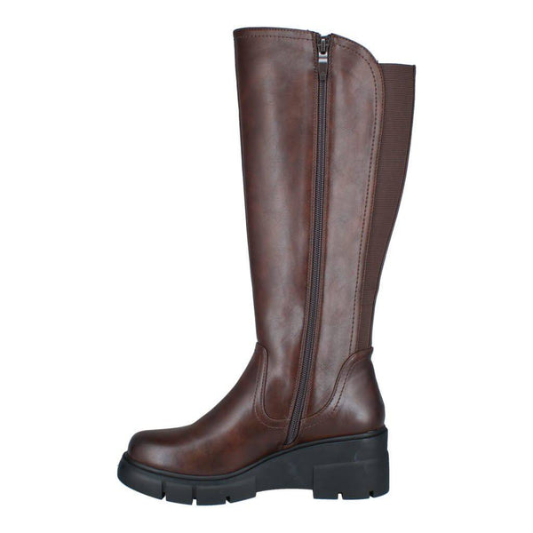 Westland 582604 Willey 04 Ladies Dark Brown Vegan Side Zip Knee High Boots-elevate your sole