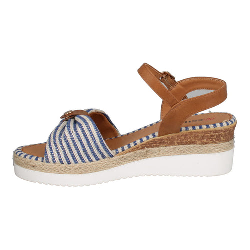 Westland 591401 Espi 01 Ladies Blue Combi Vegan Buckle Sandals-elevate your sole