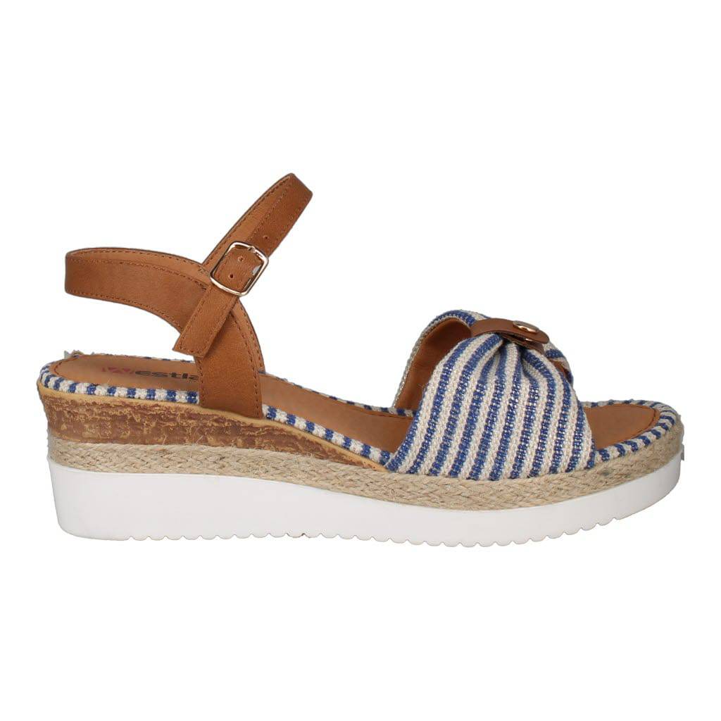 Westland 591401 Espi 01 Ladies Blue Combi Vegan Buckle Sandals-elevate your sole