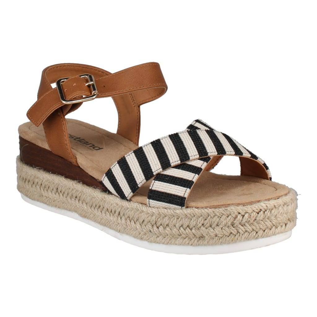 Westland 592001 Madison 01 Ladies Black Combi Vegan Buckle Sandals-elevate your sole
