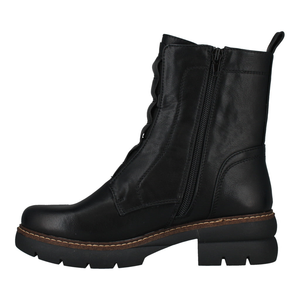 Westland Perrie 02 Ladies Black Side Zip Ankle Boots with chunky sole and pull tab, stylish and comfortable footwear.